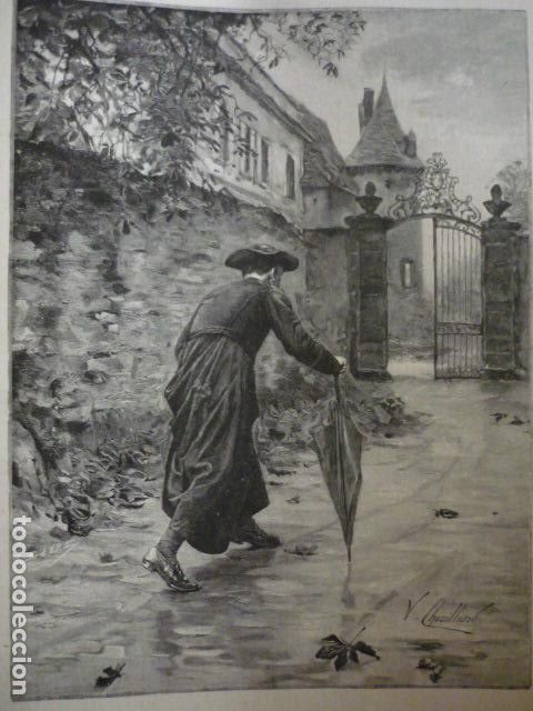 Kunst: &iexcl;RETRASADO! CUADRO DE CHEVILLIARD GRABADO XILOGRAFICO XILOGRAFIA 1895