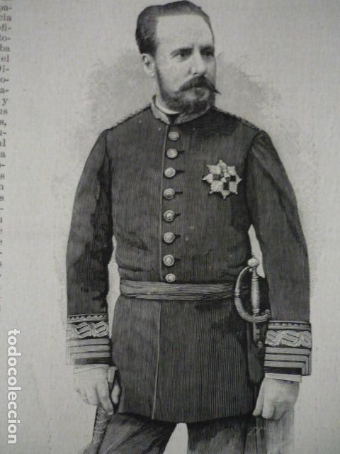 Kunst: JULIAN GONZALEZ PARRADO GENERAL OPERACIONES FILIPINAS GRABADO XILOGRAFICO XILOGRAFIA 1895