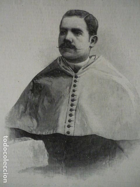 Art: ISMAEL CALVO Y MADRO&Ntilde;O CATEDRATICO DERECHO GRABADO XILOGRAFICO XILOGRAFIA 1895