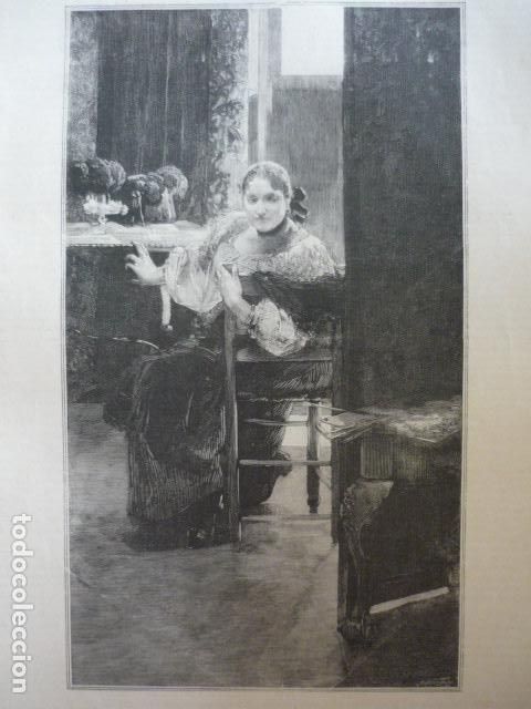 Kunst: EN MII ESTUDIO GRABADO XILOGRAFICO XILOGRAFIA 1895