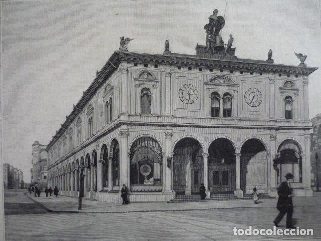 Kunst: NUEVA YORK USA PALACIO DEL NEW YORK HERALD GRABADO XILOGRAFICO XILOGRAFIA 1895