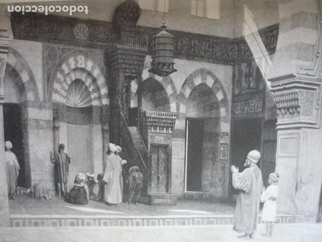 Art: EN LA MEZQUITA GRABADO XILOGRAFICO XILOGRAFIA 1895