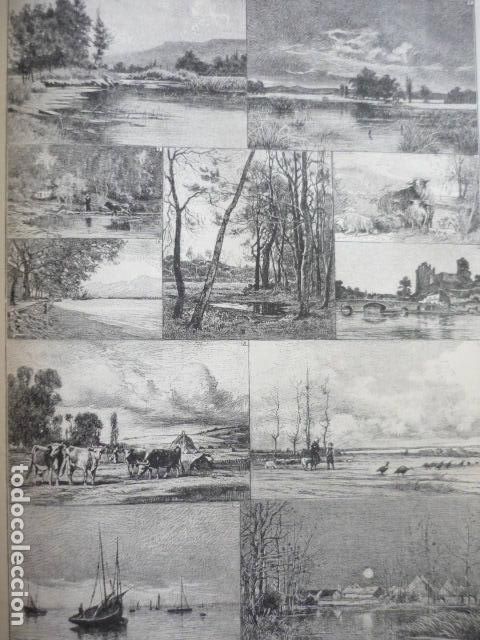 Art: PAISAJES Y MARINAS GRABADO XILOGRAFICO XILOGRAFIA 1895