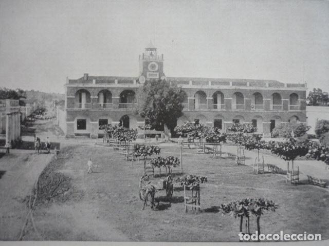 Art: MANZANILLO CUBA EL AYUNTAMIENTO GRABADO XILOGRAFICO XILOGRAFIA 1895