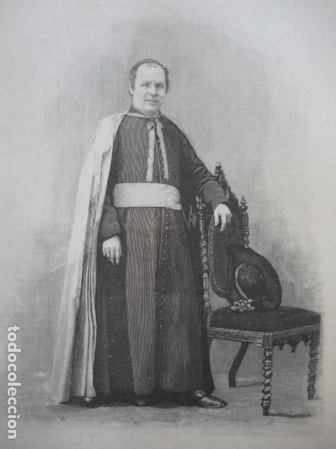 Arte: SERAFIN CRETONI ARZOBISPO DE DAMASCO GRABADO XILOGRAFICO XILOGRAFIA 1895