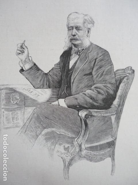 Art: BARON ALFONSO ROTHSCHILD GRABADO XILOGRAFICO XILOGRAFIA 1895