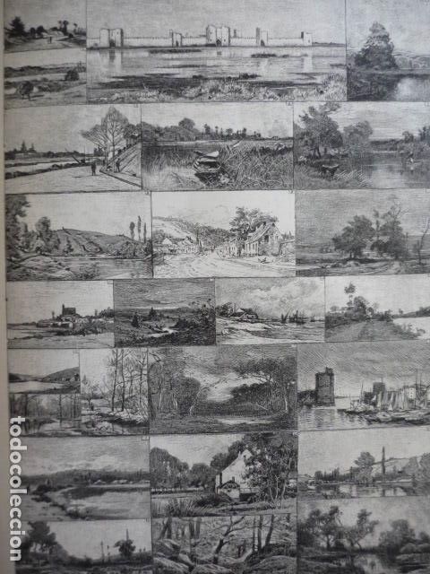 Art: PAISAJES Y MARINAS GRABADO XILOGRAFICO XILOGRAFIA 1895