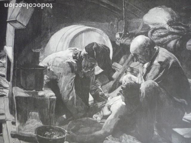 Art: PESCADORES CUADRO DE SOROLLA GRABADO XILOGRAFICO XILOGRAFIA 1895