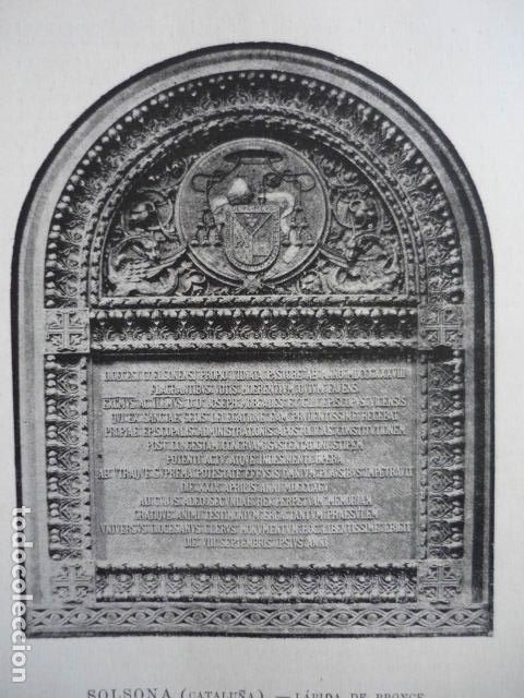 Kunst: SOLSONA LLEIDA LAPIDA CONMEMORATIVA OBISPADO GRABADO XILOGRAFICO XILOGRAFIA 1895