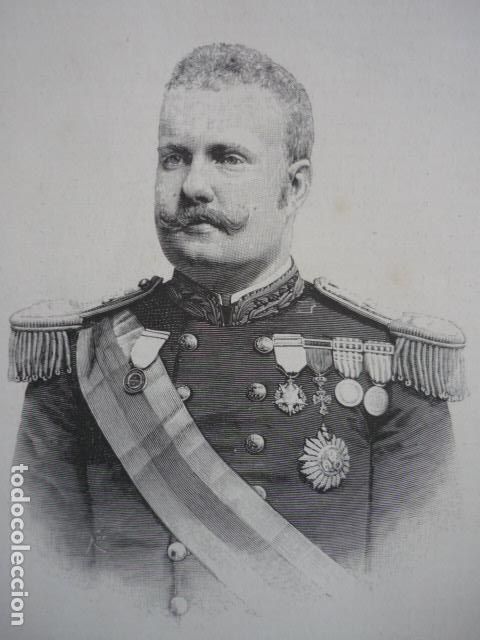 Art: CARLOS I REY DE PORTUGAL GRABADO XILOGRAFICO XILOGRAFIA 1895