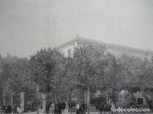 Art: SAN SEBASTIAN HOTEL LONDRES GRABADO XILOGRAFICO XILOGRAFIA 1895