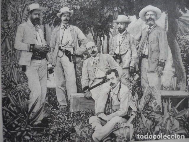 Arte: CUBA HEROES DE SAO DEL INDIO GRABADO XILOGRAFICO XILOGRAFIA 1895