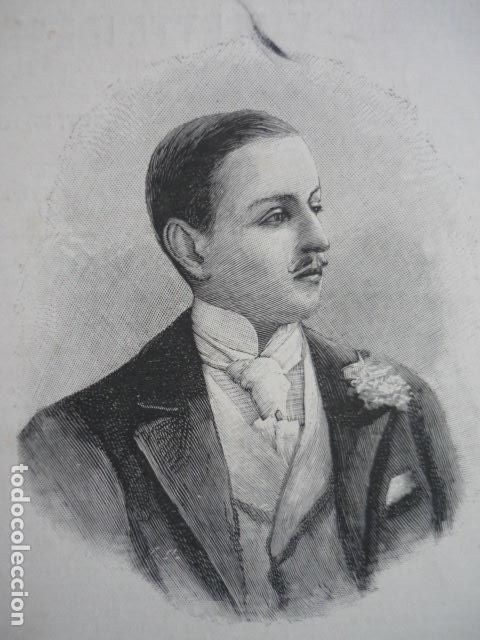 Kunst: DUQUE DE MARLBOROUGH GRABADO XILOGRAFICO XILOGRAFIA 1895