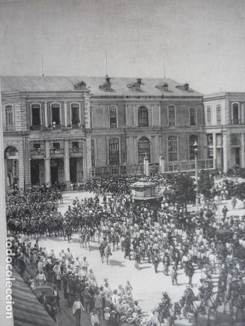 Arte: LA HABANA AMBIENTE GUERRA DE CUBA GRABADO XILOGRAFICO XILOGRAFIA 1895