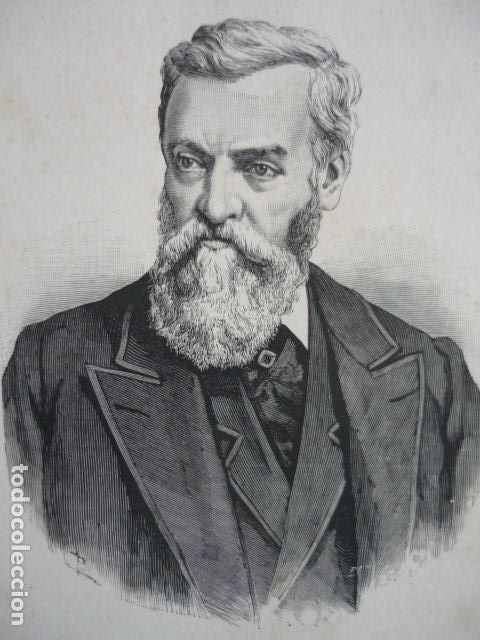 Arte: SALVADOR CISNEROS PRESIDENTE CUBA GRABADO XILOGRAFICO XILOGRAFIA 1895