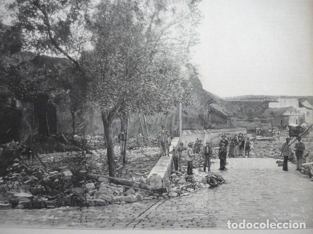 Arte: UTRERA SEVILLA INUNDACION GRABADO XILOGRAFICO XILOGRAFIA 1895