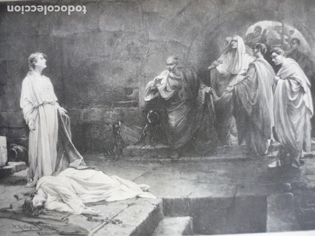 Arte: SANTA JUSTA Y RUFINA CAPITAN GENERAL GRABADO XILOGRAFICO XILOGRAFIA 1895