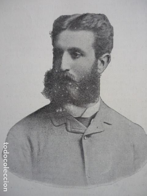 Art: JULIO URBINA MARQUES DE CABRI&Ntilde;ANA GRABADO XILOGRAFICO XILOGRAFIA 1895