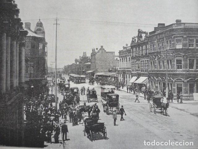Arte: JOHANNESBURGO SUDAFRICA COMISION SIONNER STREET GRABADO XILOGRAFICO XILOGRAFIA 1895