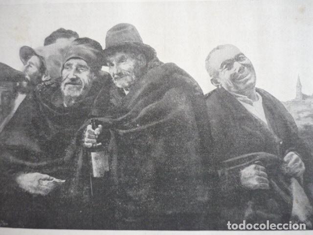 Arte: POBRES ALEGRES DE ADOLFO DE VILLAPADIERNA GRABADO XILOGRAFICO XILOGRAFIA 1895