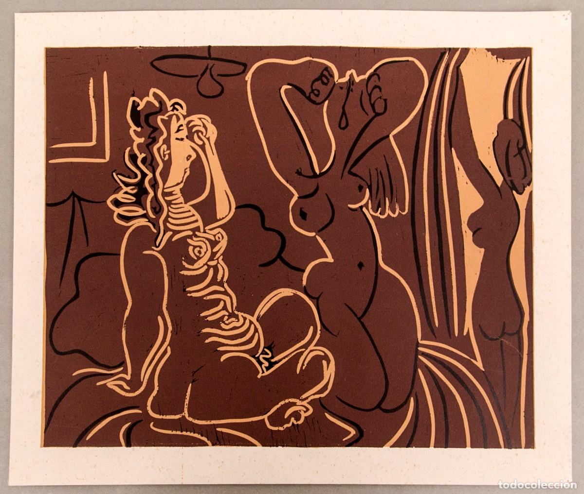 Arte: PICASSO - LINOGRABADO - 1962 - Foto 1