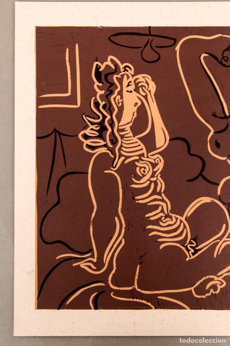 Arte: PICASSO - LINOGRABADO - 1962 - Foto 2