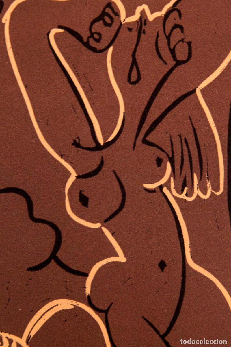 Arte: PICASSO - LINOGRABADO - 1962 - Foto 4