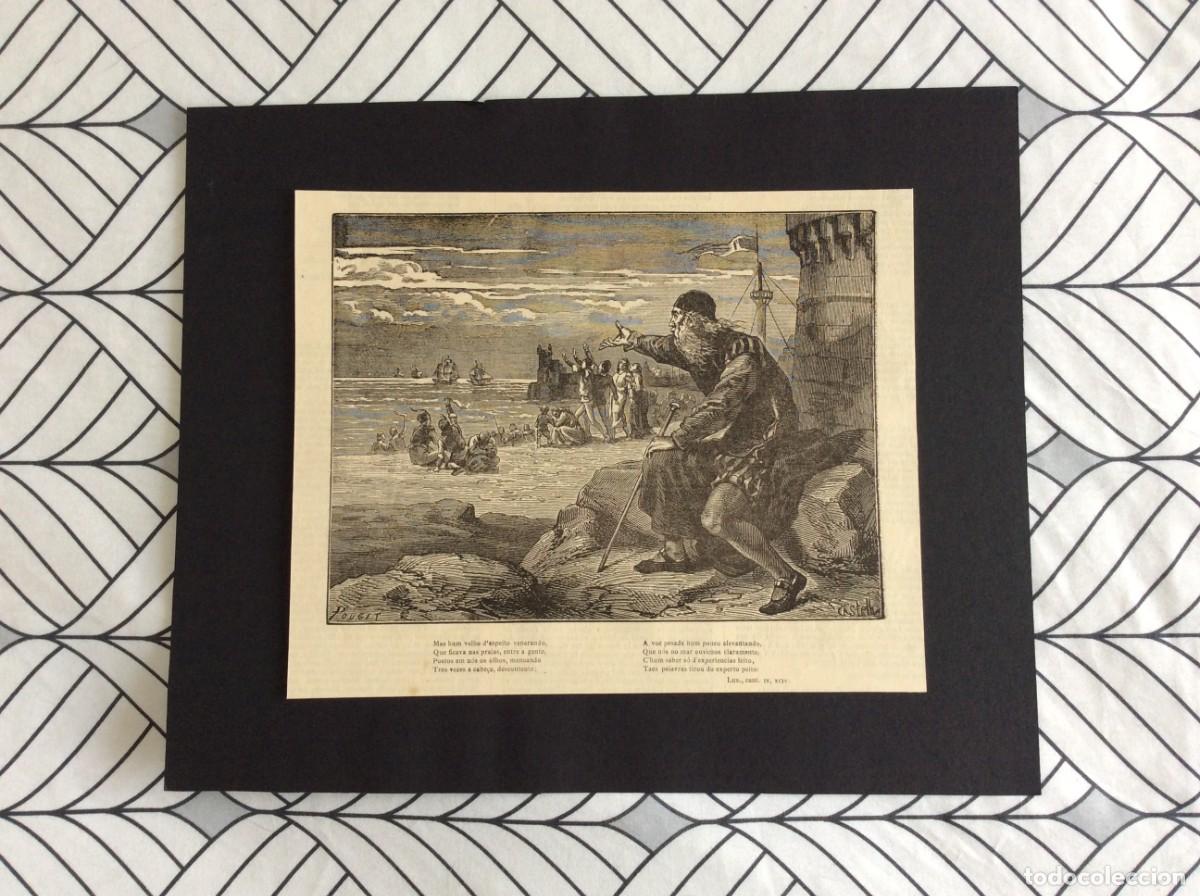 Arte: Tema: Cam&otilde;es. Canto IV. Est&acirc;ncia XCIV. Ano 1880