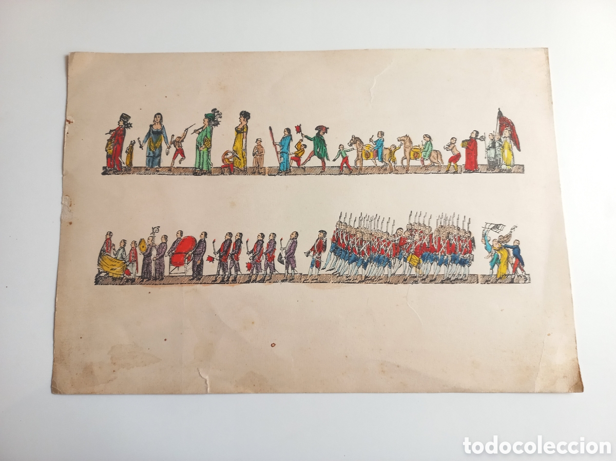 Arte: Antigua Xilografia Iluminada a mano.