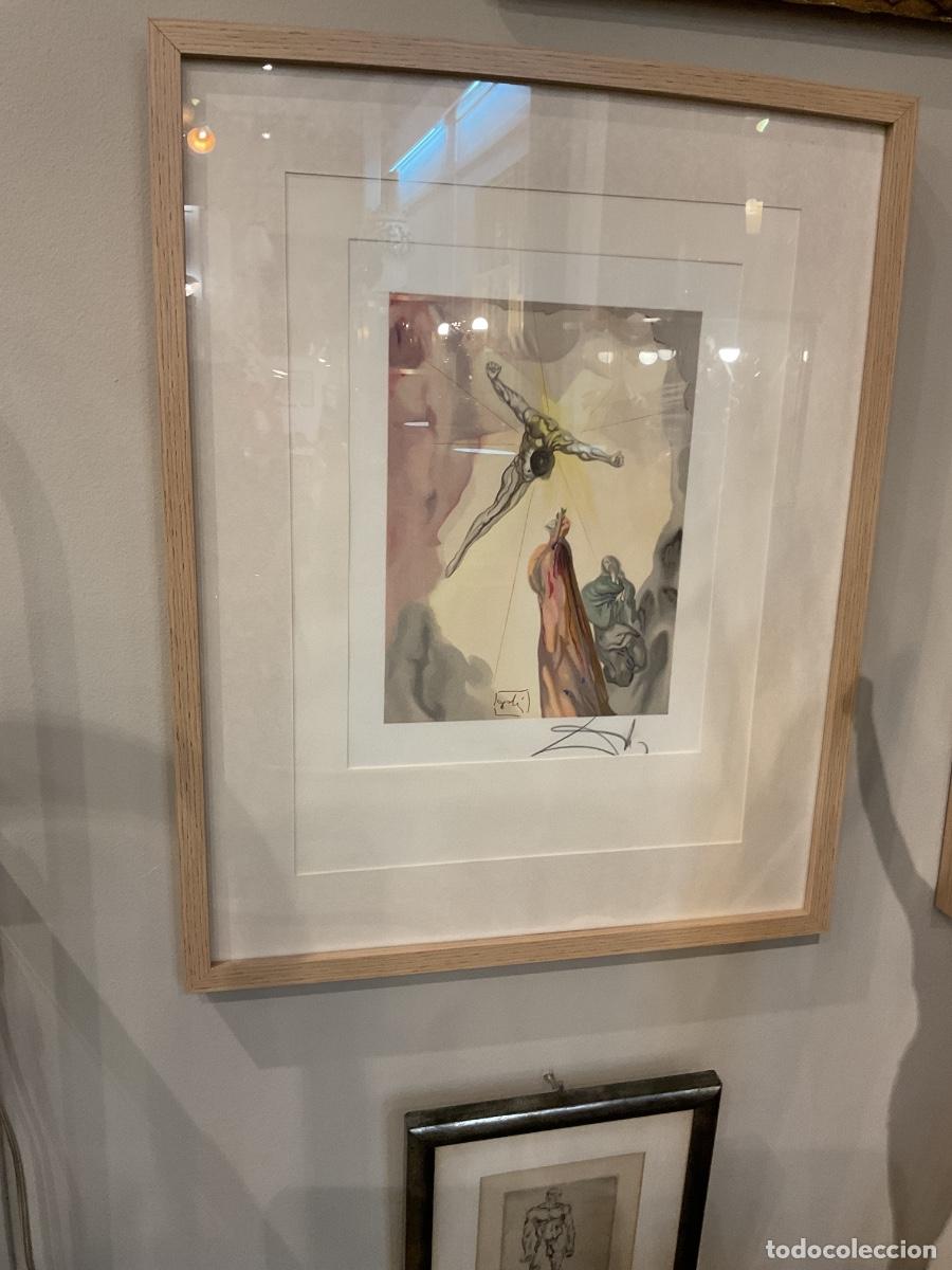 Arte: La aparici&oacute;n de Cristo, Xilograf&iacute;a Salvador Dal&iacute; enmarcada