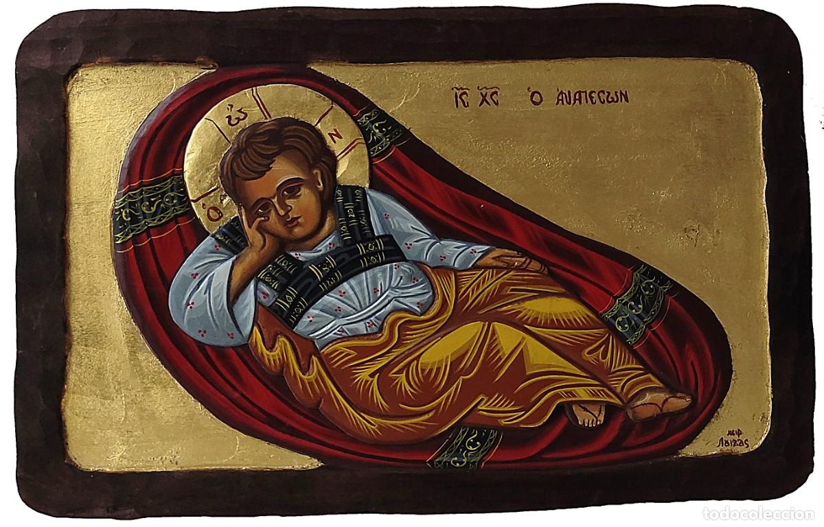 Arte: Icono en xilograf&iacute;a el ni&ntilde;o Jes&uacute;s