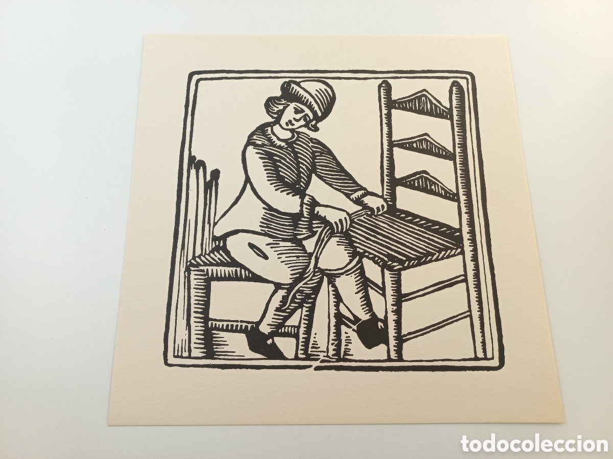 Arte: Sillero. Xilografias Catalanas de Oficios del Siglo XVIII.