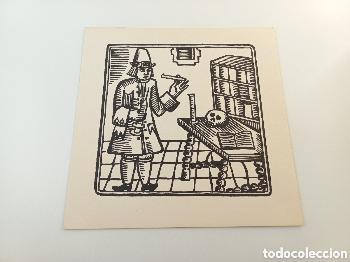 Arte: M&eacute;dico. Xilografias Catalanas de Oficios del Siglo XVIII. Sin iluminar.