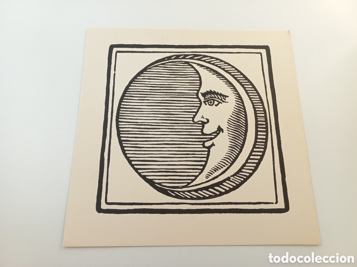 Arte: Luna. Xilografias Catalanas de Oficios del Siglo XVIII. Sin iluminar.