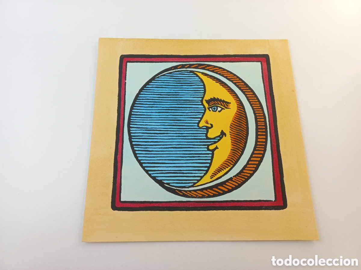 Arte: Luna. Xilografias Catalanas de Oficios del Siglo XVIII. Iluminado a mano.