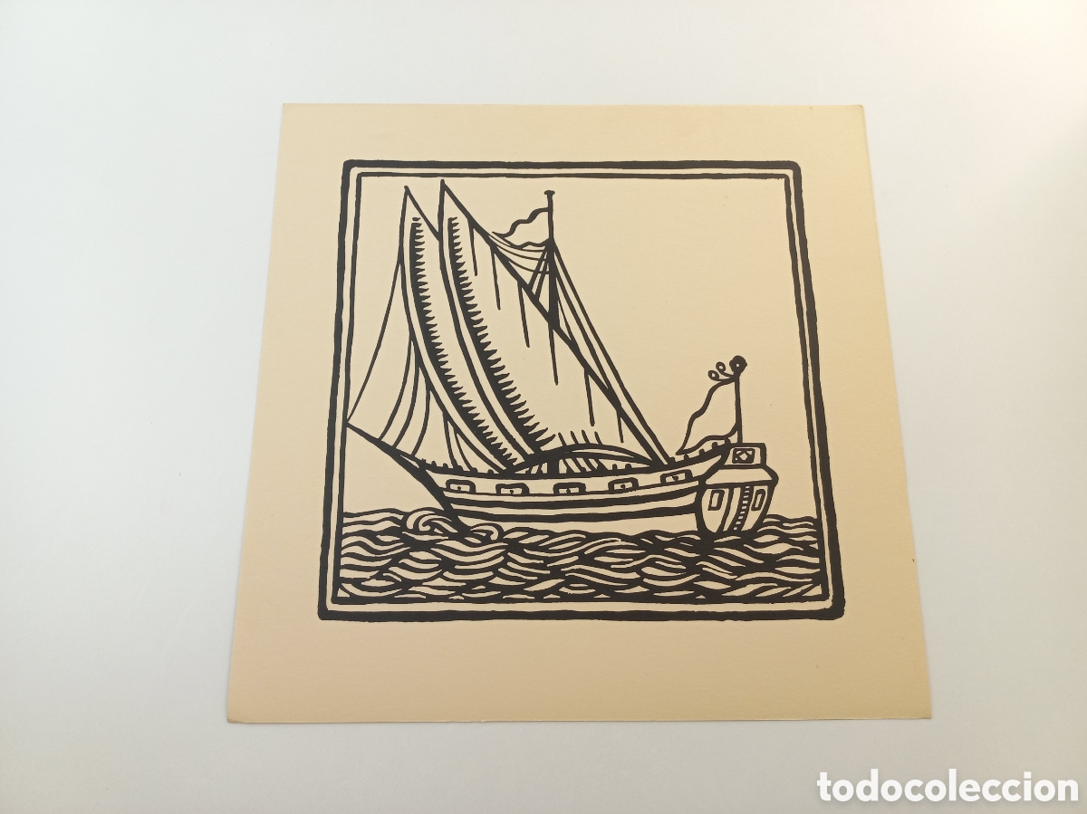 Arte: Xilografia Gr&aacute;ficas El Tinell. A&ntilde;os 60. Sin iluminar.
