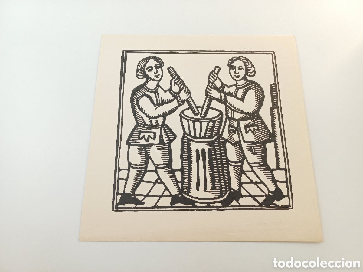 Arte: Xilografias Catalanas de Oficios del Siglo XVIII. Sin iluminar.