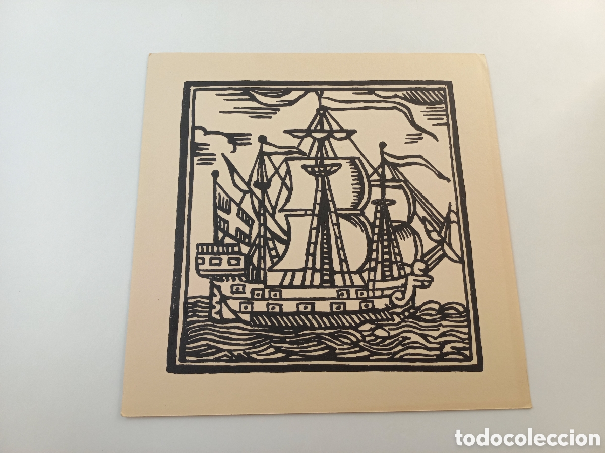 Arte: Xilografias Catalanas Gr&aacute;ficas El Tinell. A&ntilde;os 60. Sin iluminar.