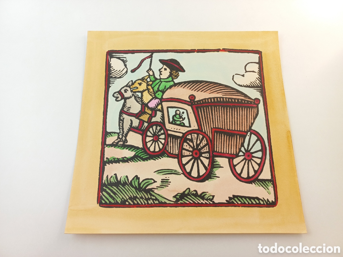 Arte: Xilografias Catalanas de Oficios del Siglo XVIII. El Tinell. Iluminado a mano. Barcelona.