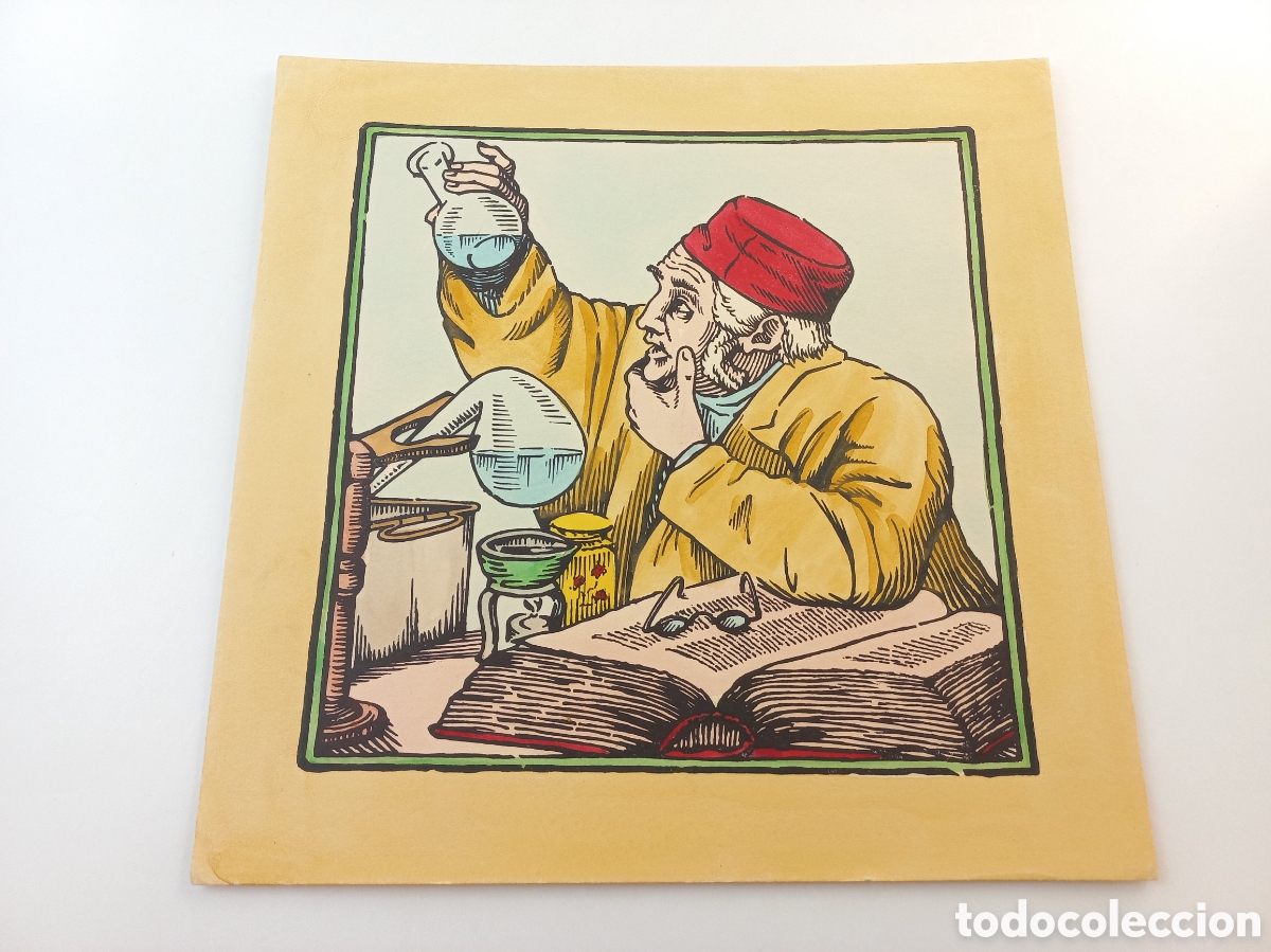 Arte: Xilografia Gr&aacute;ficas El Tinell. Barcelona. Iluminado a mano. Barcelona.