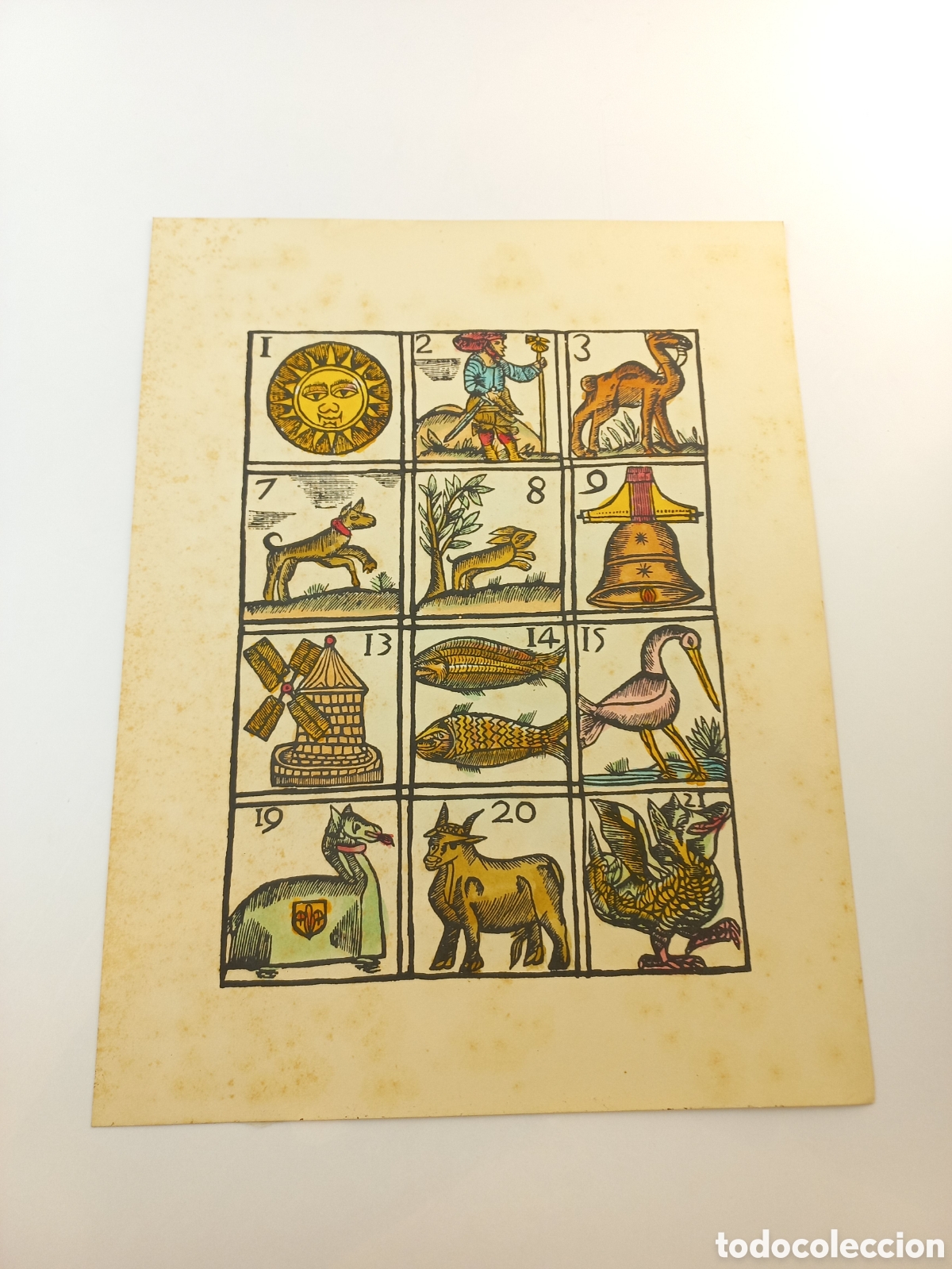 Arte: Almanaque Astr&oacute;logico Popular. Calendario Perpetuo o Agr&iacute;cola. Gr&aacute;ficas El Tinell. Iluminado a mano.