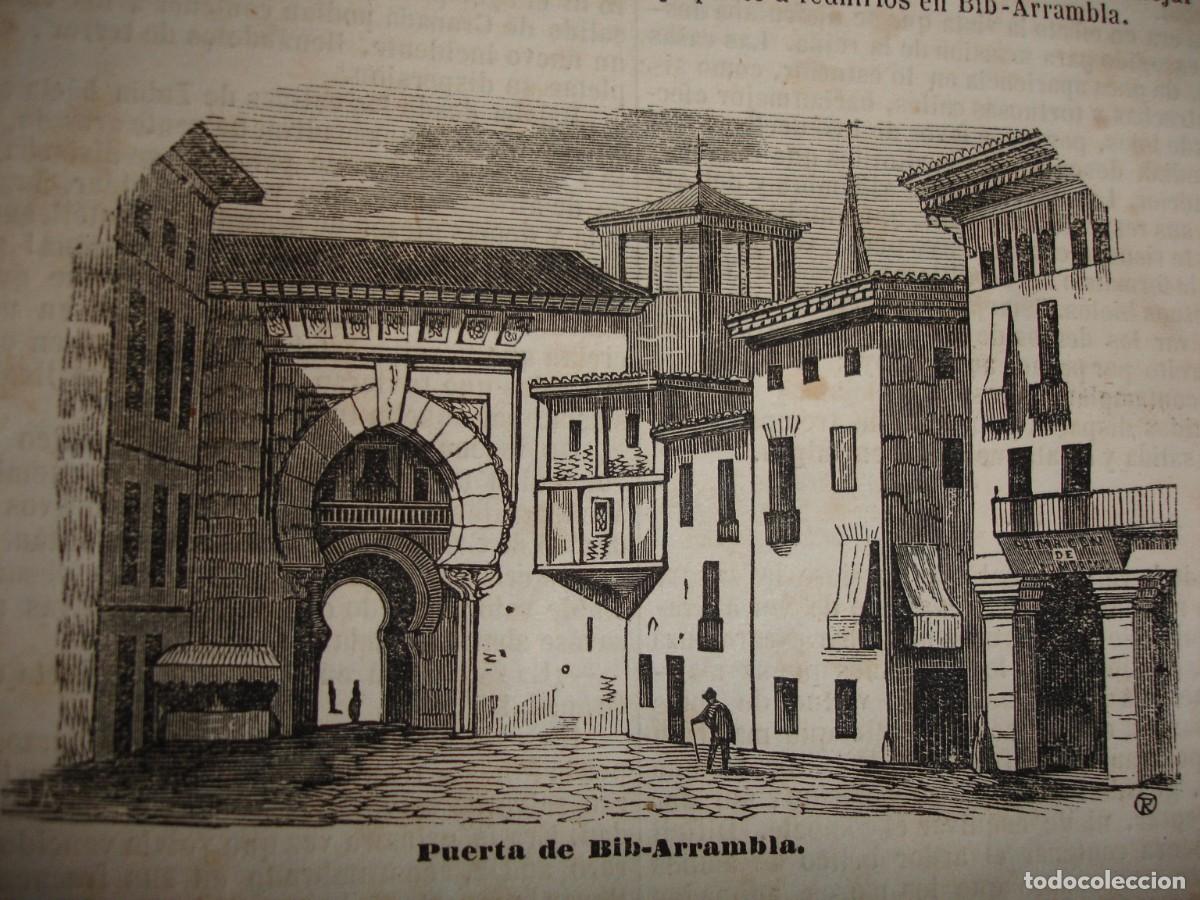 Arte: GRANADA PUERTA DE BIB-ARRAMBIA.A&Ntilde;O 1845