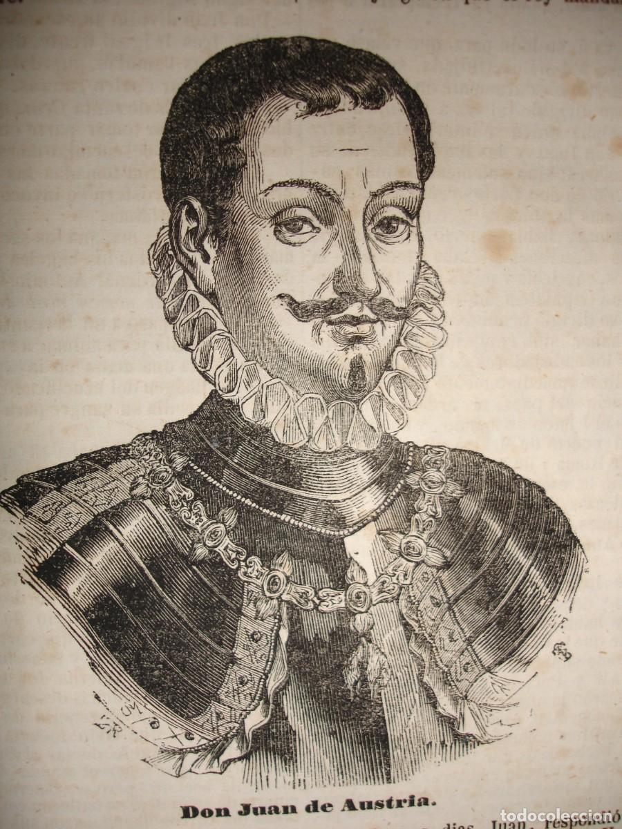 Arte: DON JUAN DE AUSTRIA .A&Ntilde;O 1845