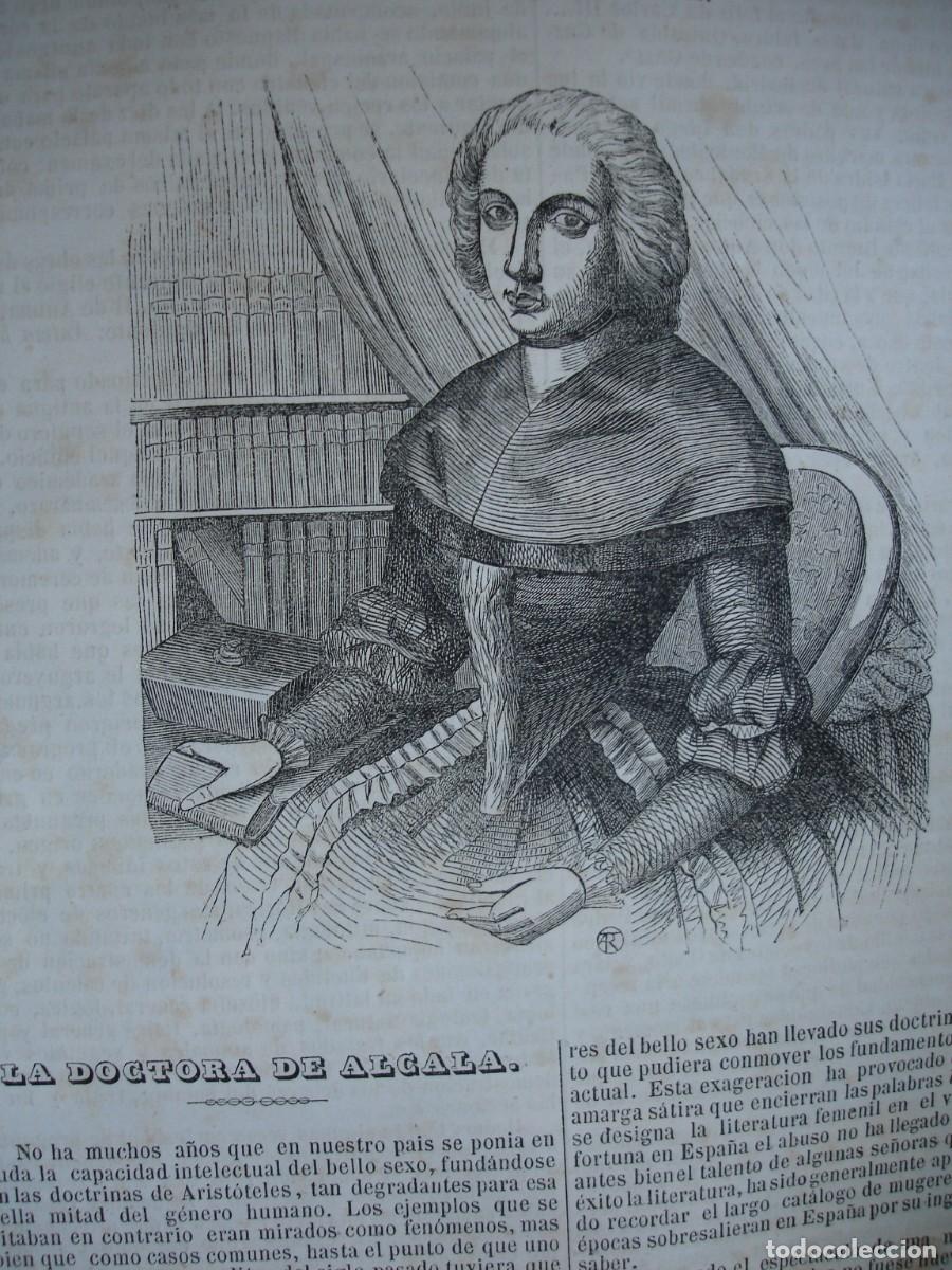 Arte: LA DOCTORA DE ALCALA MARIA ISIDRA QUINTANA DE GUZMAN Y LA CERDA.A&Ntilde;O 1845