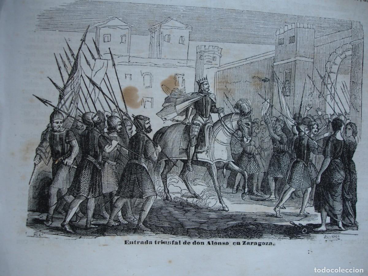 Arte: ENTRADA DE DON ALONSO EN ZARAGOZA .A&Ntilde;O 1845