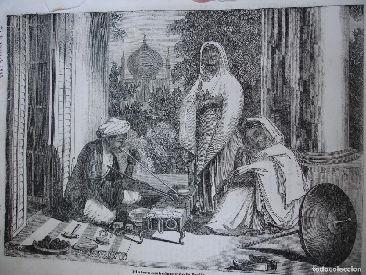 Kunst: PLATERO AMBULANTE EN INDIA.A&Ntilde;O 1845