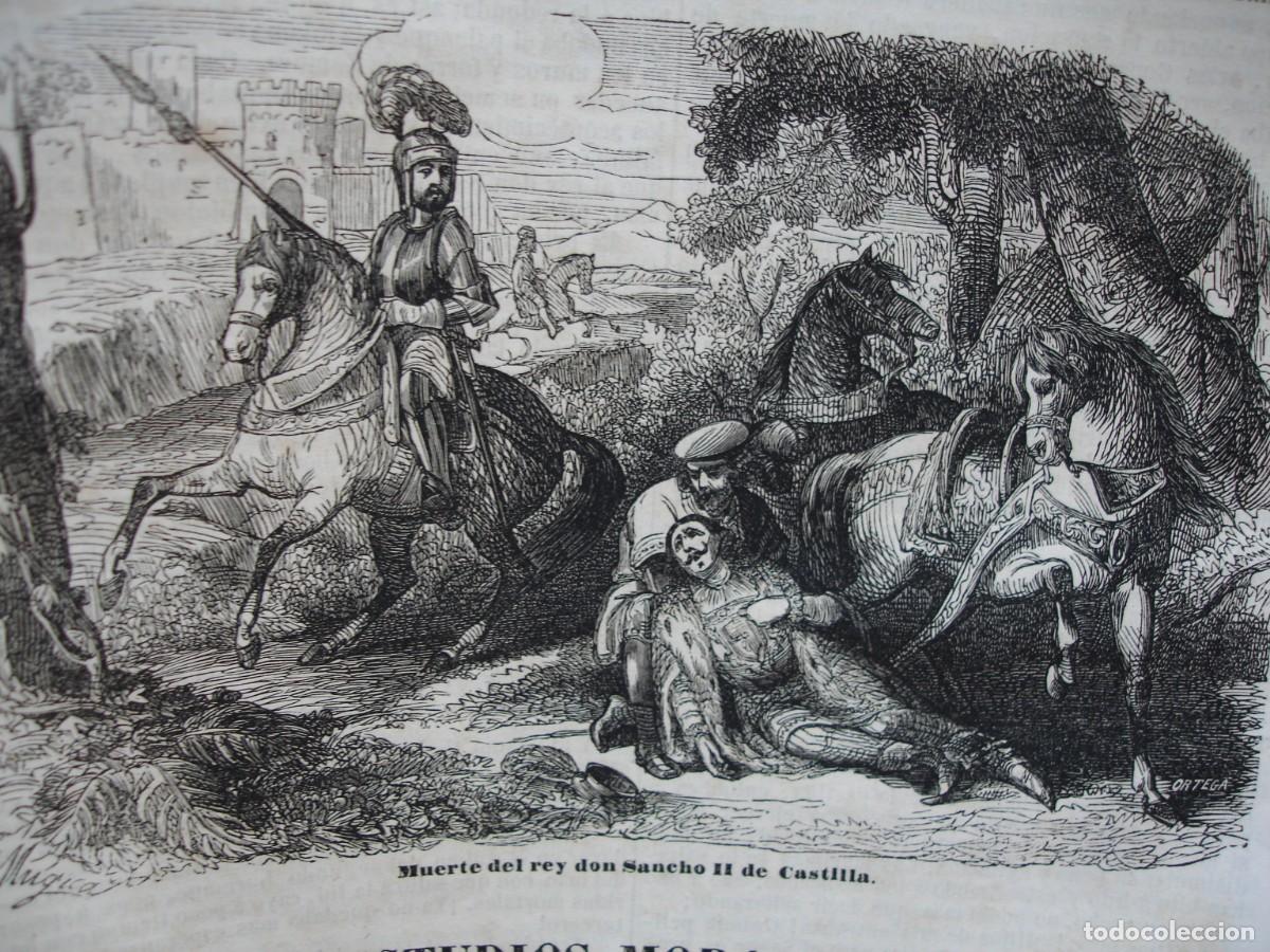 Arte: EL CERCO DE ZAMORA CON 3 HOJAS DE TEXTO F FERNANDEZ VILLABRILLE.A&Ntilde;O 1845