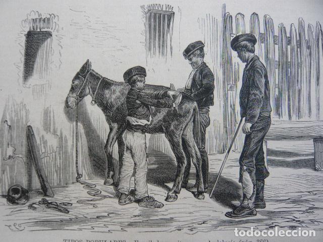 Arte: ANDALUCIA TIPOS ESQUILADORES GITANOS GRABADO XILOGRAFICO XILOGRAFIA 1872