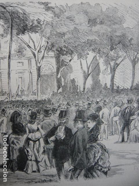 Kunst: MADRID MANIFESTACI&Oacute;N P&Uacute;BLICA GRABADO XILOGRAFICO XILOGRAFIA 1872