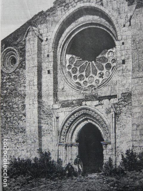 Arte: SEGOVIA ERMITA VIRGEN DE LA SIERRA GRABADO XILOGRAFICO XILOGRAFIA 1872